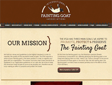 Tablet Screenshot of faintinggoat.com